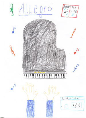 Malwettbewerb Musikschule Allegro in Grevenbroich