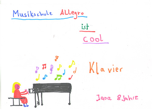 Musikalischer Malwettbewerb der Musikschule Allegro.