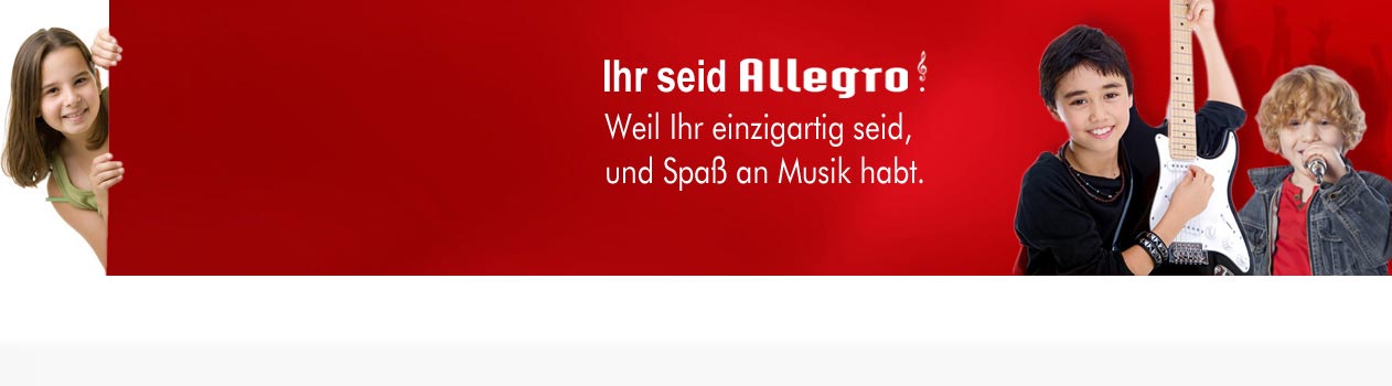 Musikschule Allegro - weil Musikunterricht Vertrauenssache ist