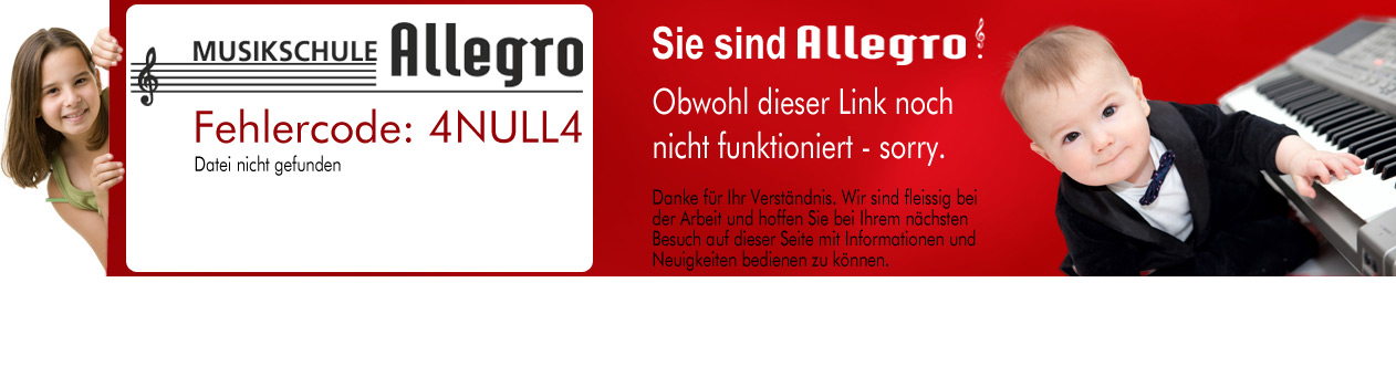 Musikschule Allegro - weil Musikunterricht Vertrauenssache ist